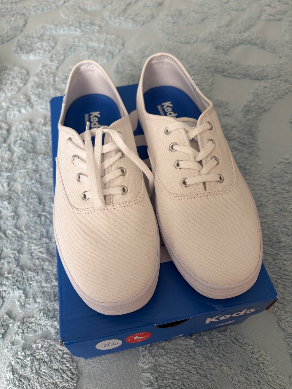 New Keds Canvas Champion Wide Width